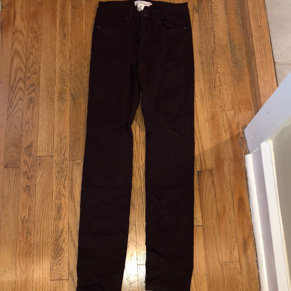 Dark purple jeans